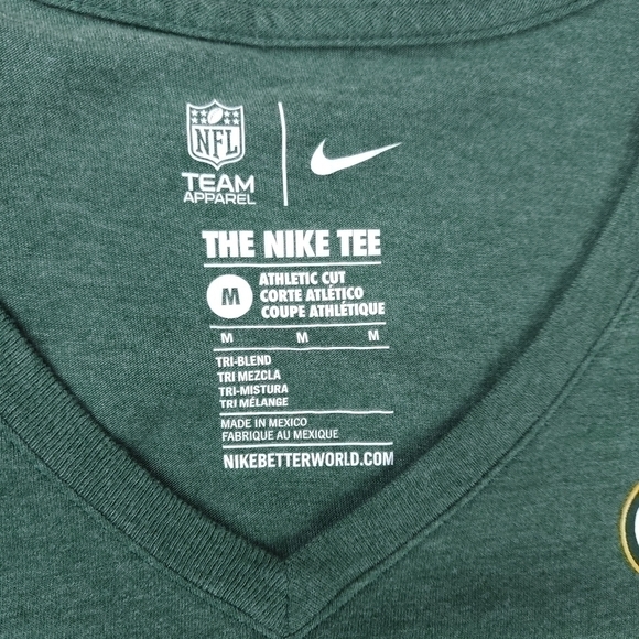 New Nike NFL Greenbay Packer Sweetheart Tee Shirt Sz M - Picture 4 of 9